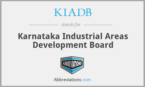 What is the abbreviation for karnataka industrial areas development board?